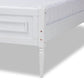 Daniella Modern and Contemporary White Finished Wood Full Size Platform Bed FredCo
