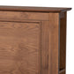 Danielle Traditional and Transitional Rustic Ash Walnut Brown Finished Wood Full Size Platform Storage Bed with Built-In Shelves FredCo