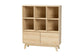 Danina Japandi Oak Brown Finished Wood Bookshelf FredCo