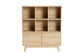 Danina Japandi Oak Brown Finished Wood Bookshelf FredCo