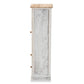 Dannah Classic and Traditional Two-Tone Oak Brown and White Finished Wood 2-Drawer Storage Cabinet FredCo