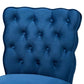 Daphne Modern and Contemporary Navy Blue Velvet Fabric Upholstered and Dark Brown Finished Wood 2-Piece Bar Stool Set FredCo