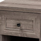 Dara Traditional Transitional Grey Brown Oak Finished 1-Drawer Wood Nightstand FredCo
