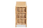 Dariana Modern Bohemian Natural Brown Rattan 6-Drawer Storage Cabinet FredCo
