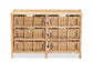 Dariana Modern Bohemian Natural Brown Rattan 6-Drawer Storage Cabinet FredCo