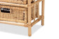 Dariana Modern Bohemian Natural Brown Rattan 6-Drawer Storage Cabinet FredCo