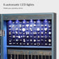 Dark Brown 47.2-Inches Jewelry Cabinet with Lights FredCo