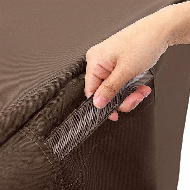 Dark Brown, Rectangular Patio Table Cover FredCo