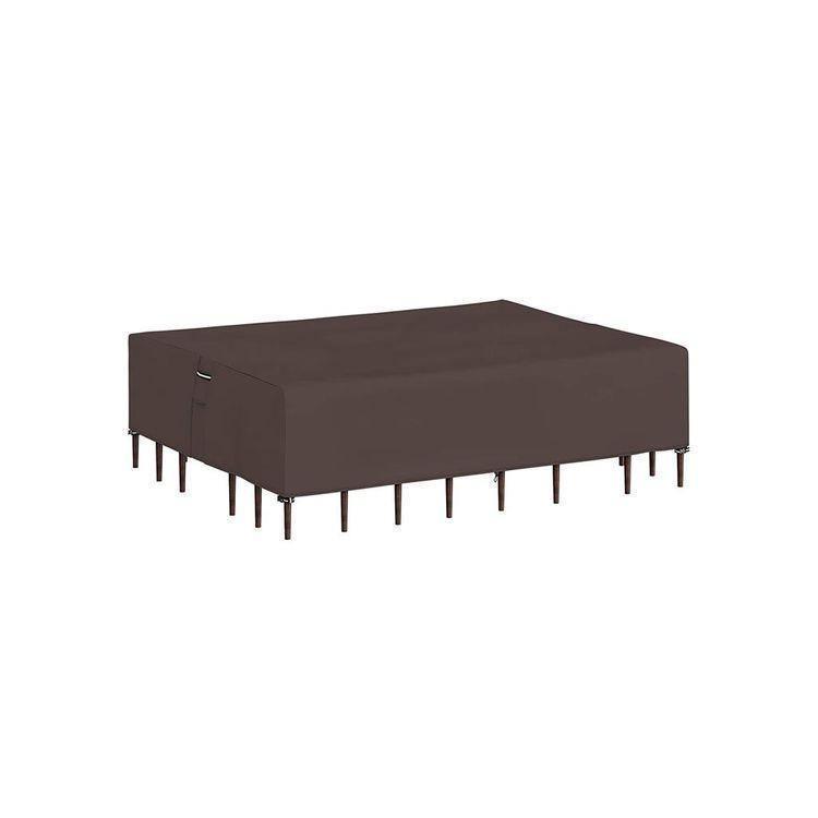 Dark Brown, Rectangular Waterproof Table Cover FredCo