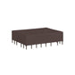 Dark Brown, Rectangular Waterproof Table Cover FredCo