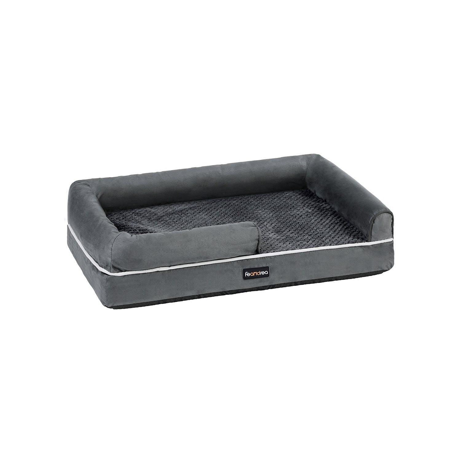 Dark Gray, Large Waterproof Dog Bed FredCo
