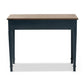 Dauphine French Provincial Spruce Blue Accent Writing Desk FredCo