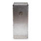 Davet French Industrial Silver Metal 5-Drawer Accent Storage Cabinet FredCo