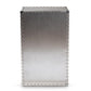 Davet French Industrial Silver Metal 5-Drawer Accent Storage Cabinet FredCo