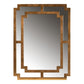 Dayana Modern and Contemporary Antique Gold Finished Wood Accent Wall Mirror FredCo