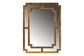 Dayana Modern and Contemporary Antique Gold Finished Wood Accent Wall Mirror FredCo