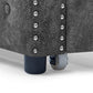 Daybed with Trundle Upholstered Tufted Sofa Bed, with Button and Copper Nail on Arms，Full Daybed & Twin Trundle, Grey W487S00078 FredCo