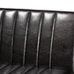 Daymond Mid-Century Modern Dark Brown Faux Leather Upholstered and Walnut Brown Finished Wood 2-Piece Dining Nook Banquette Set FredCo
