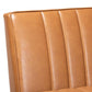 Daymond Mid-Century Modern Tan Faux Leather Upholstered and Walnut Brown Finished Wood 5-Piece Dining Nook Set FredCo