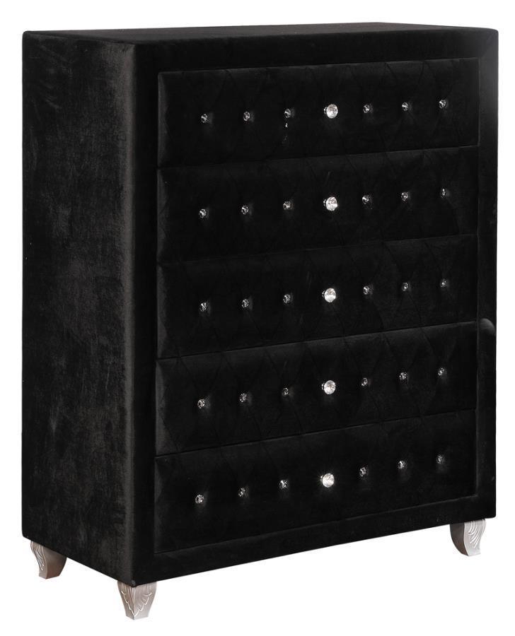 Deanna 5-piece Eastern King Bedroom Set Black Coaster FredCo