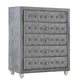 Deanna 5-piece Tufted California King Bedroom Set Grey Coaster FredCo