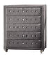 Deanna Upholstered Tufted Bedroom Set Grey Coaster Eastern King, 5 Piece FredCo