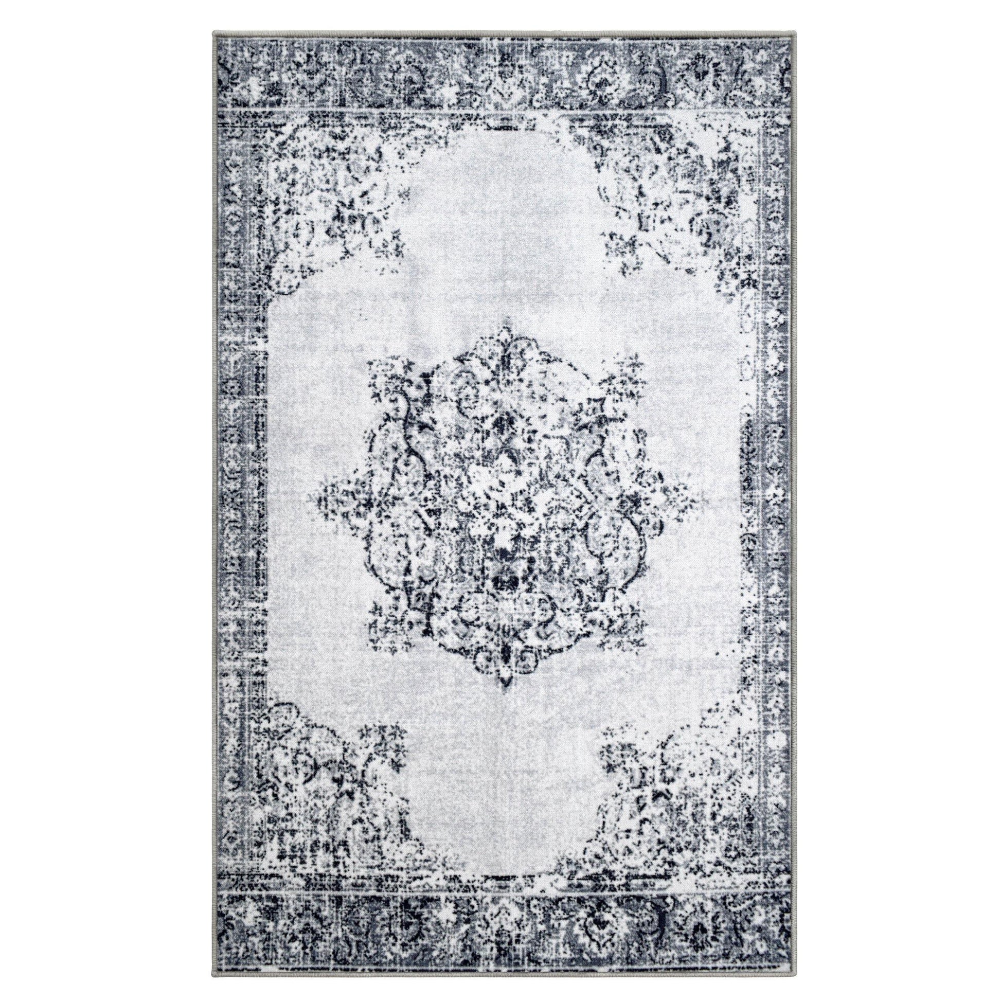 Decklan Non-Slip Vintage Oriental Medallion Foldable Rug FredCo