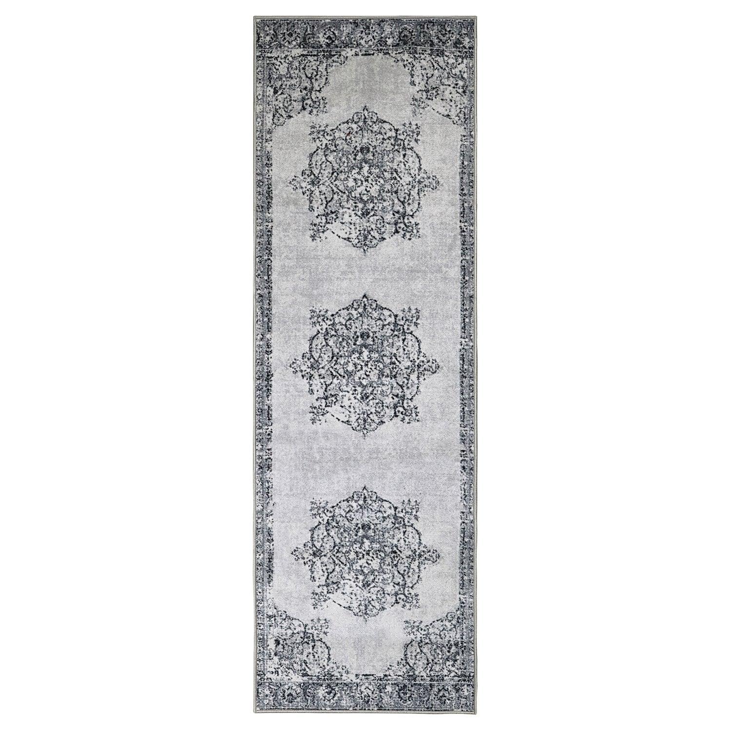 Decklan Non-Slip Vintage Oriental Medallion Foldable Rug FredCo