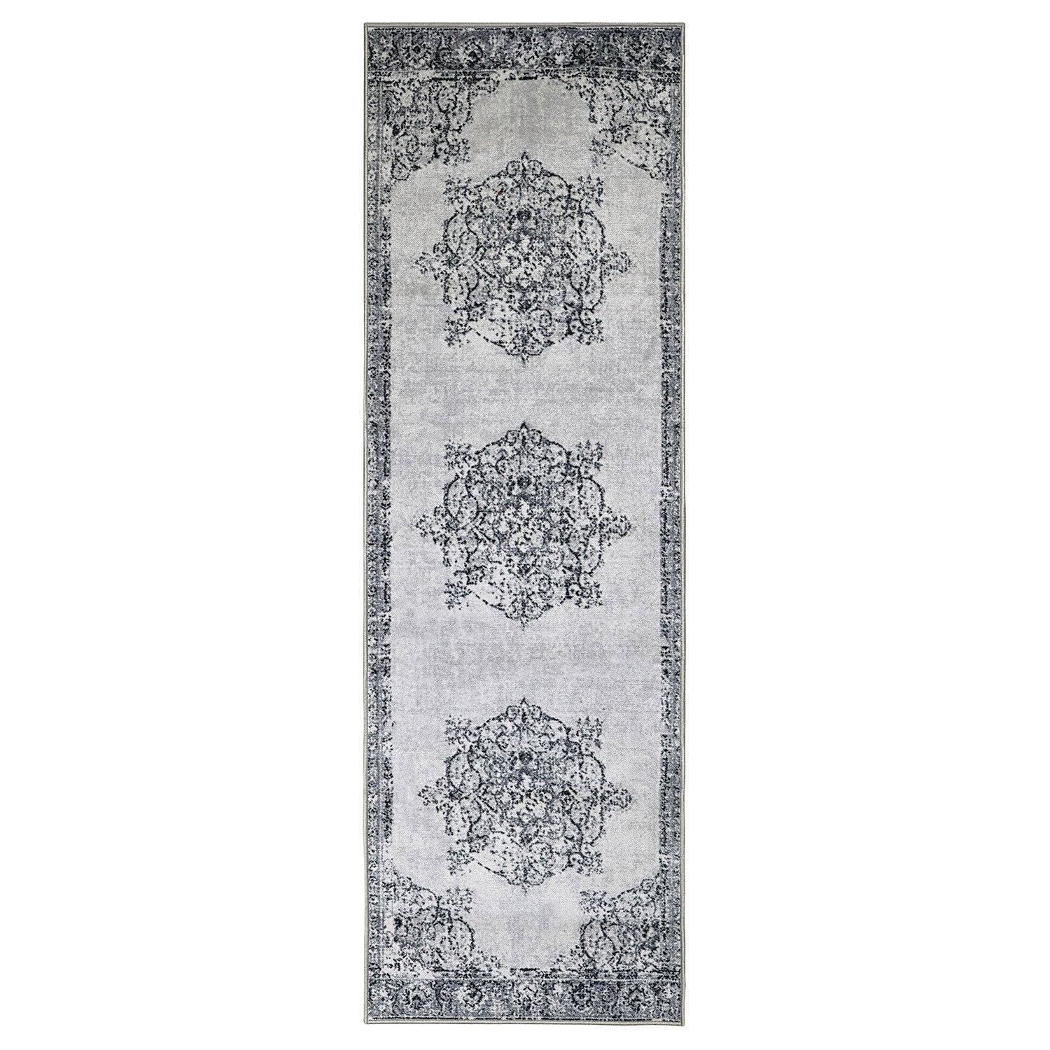 Decklan Non-Slip Vintage Oriental Medallion Foldable Rug FredCo