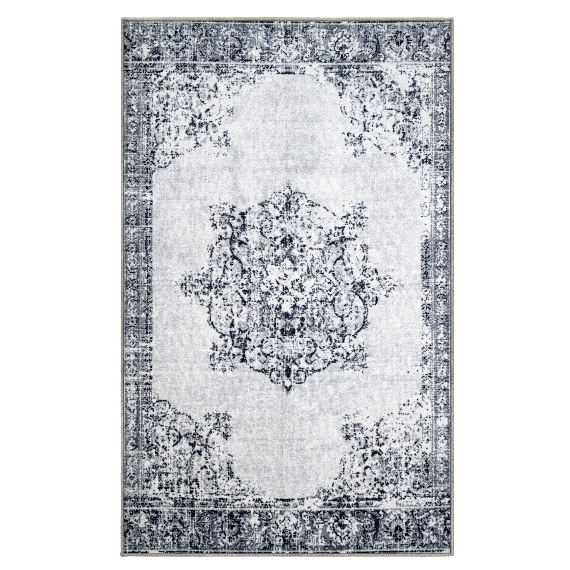Decklan Non-Slip Vintage Oriental Medallion Foldable Rug FredCo