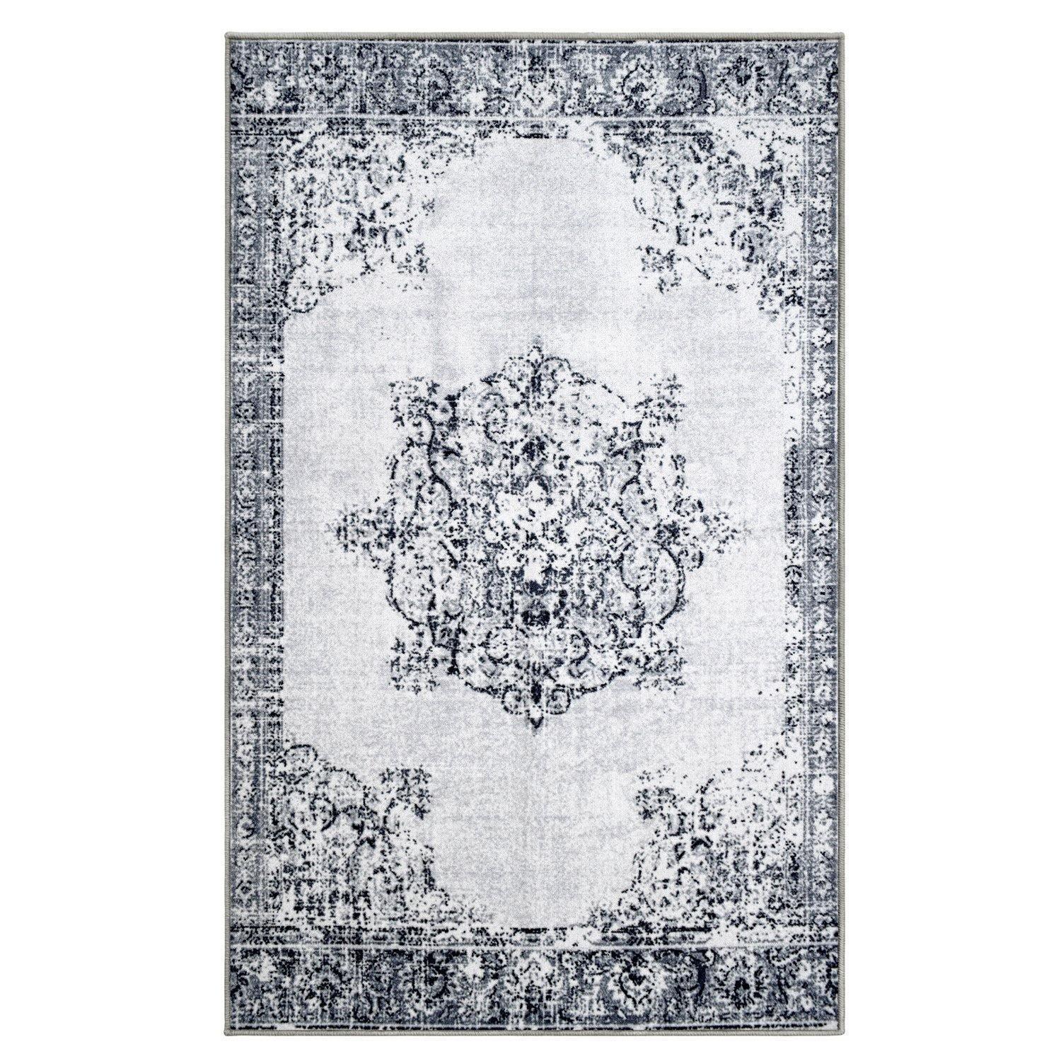 Decklan Non-Slip Vintage Oriental Medallion Foldable Rug FredCo