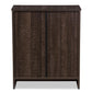 Decon Modern and Contemporary Espresso Brown Wood 3-Drawer Storage Chest FredCo