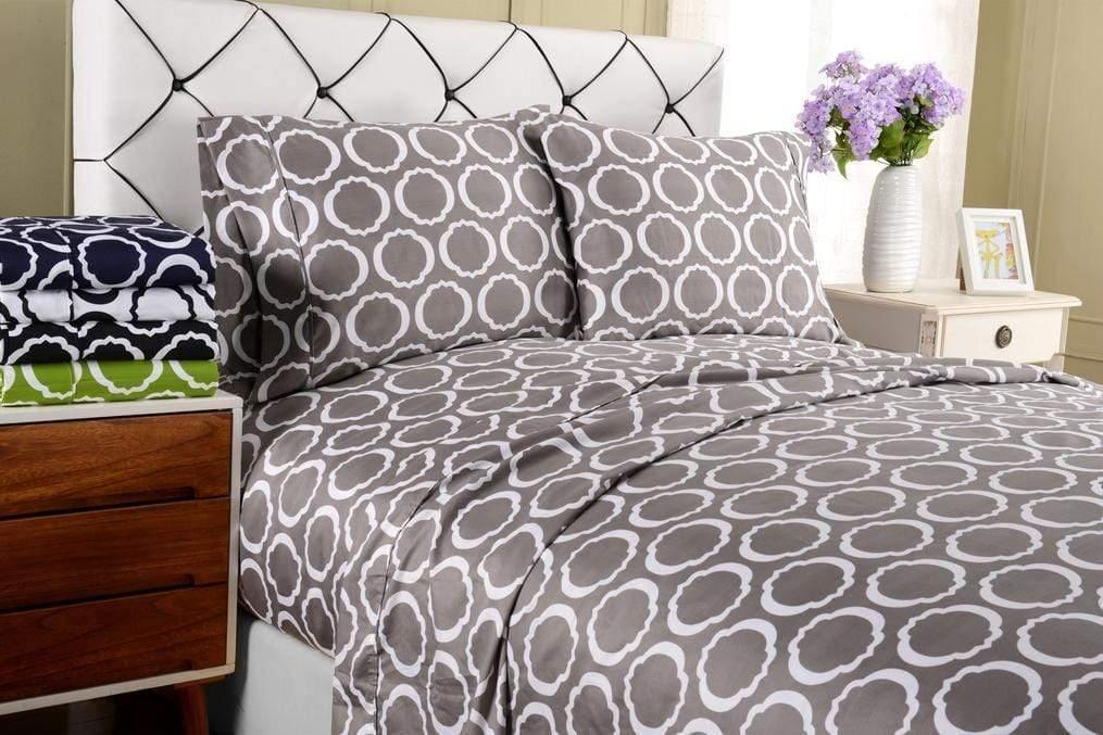 Decorative Scroll Park Cotton-Blend Sheet Set FredCo