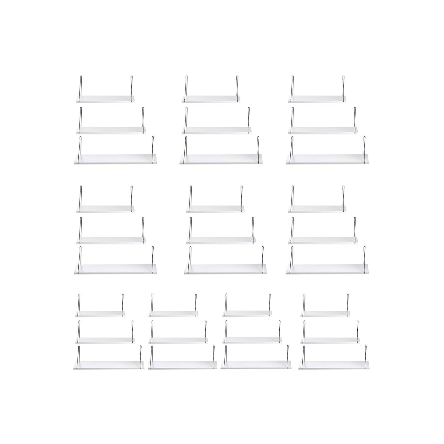 Decorative Wall Shelves Set of 30 FredCo