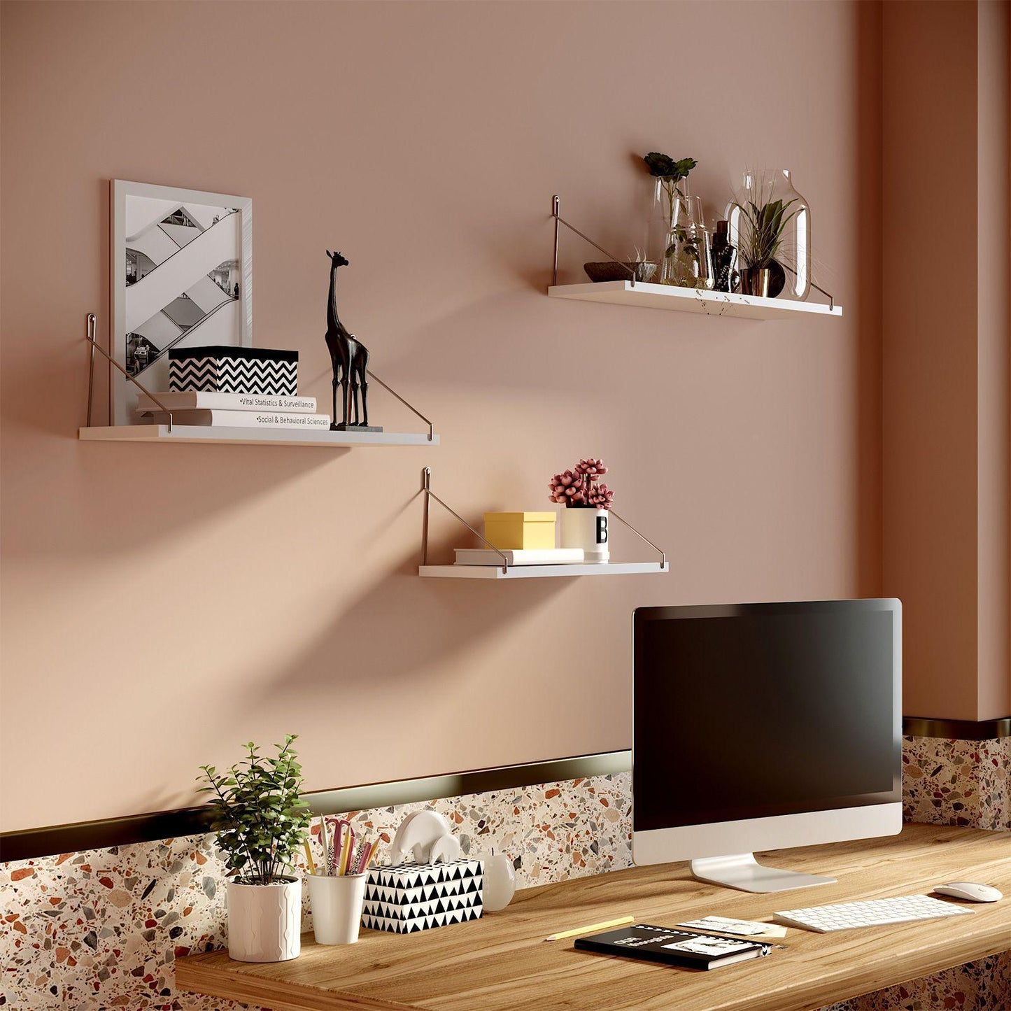 Decorative Wall Shelves Set of 30 FredCo