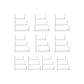 Decorative Wall Shelves Set of 30 White FredCo