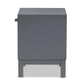 Deirdre Modern and Contemporary Grey Wood 1-Drawer Nightstand FredCo