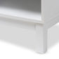Deirdre Modern and Contemporary White Wood 1-Drawer Nightstand FredCo