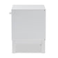 Deirdre Modern and Contemporary White Wood 1-Drawer Nightstand FredCo