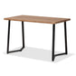 Delgado Modern and Contemporary Grey Fabric Upholstered and Black Metal 5-Piece Dining Set FredCo