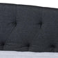 Delora Modern and Contemporary Dark Grey Fabric Upholstered Full Size Daybed FredCo