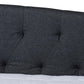 Delora Modern and Contemporary Dark Grey Fabric Upholstered Queen Size Daybed FredCo