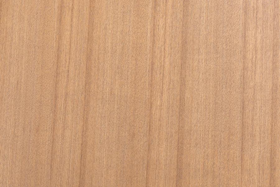 Denmark Mid-Century Modern Black Fabric and French Oak Brown Finished Rubberwood 2-Piece Dining Chair Set FredCo
