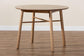 Denmark Mid-Century Modern French Oak Brown Finished Rubberwood Dining Table FredCo