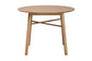 Denmark Mid-Century Modern French Oak Brown Finished Rubberwood Dining Table FredCo