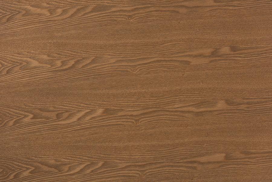 Denmark Mid-Century Modern French Oak Brown Finished Rubberwood Dining Table FredCo