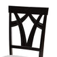 Derya Modern Transitional Grey Fabric Upholstered and Dark Brown Finished Wood 5-Piece Dining Set FredCo