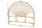 Devereaux Modern Bohemian Natural Brown Rattan Queen Size Standalone Headboard FredCo