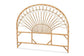 Devereaux Modern Bohemian Natural Brown Rattan Queen Size Standalone Headboard FredCo