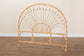 Devereaux Modern Bohemian Natural Brown Rattan Queen Size Standalone Headboard FredCo